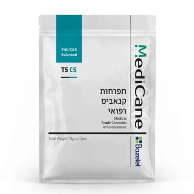תפרחת קנאביס - סאטיבה T5/C5 - מדיקיין (Medicane)