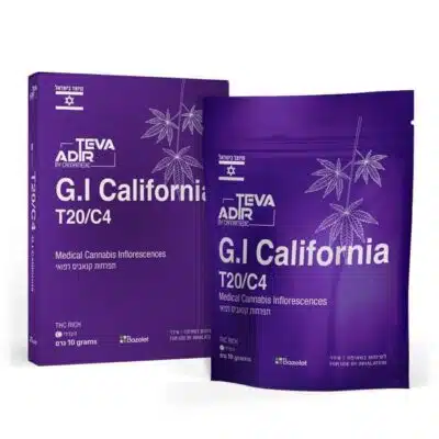 ג'י איי קליפורניה (G.I California) - היבריד T20/C4 - טבע אדיר קנאמדיק (קנאביס סגול)