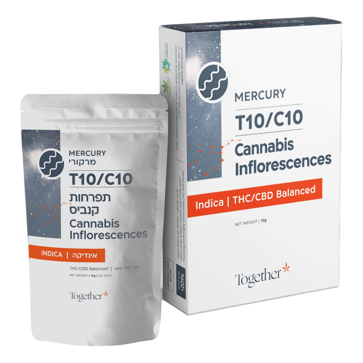 מרקורי (mercury) סאטיבה t10/c10