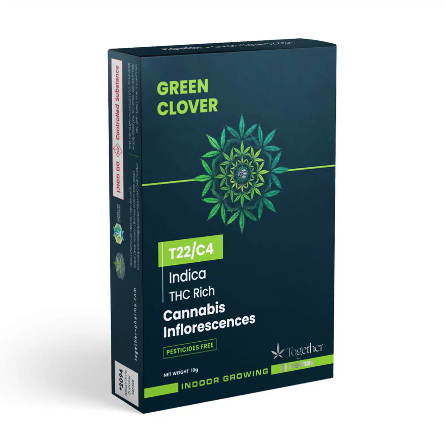 אריזת גרין קלובר תלתן ירוק (Green Clover) - אינדיקה T22/C4