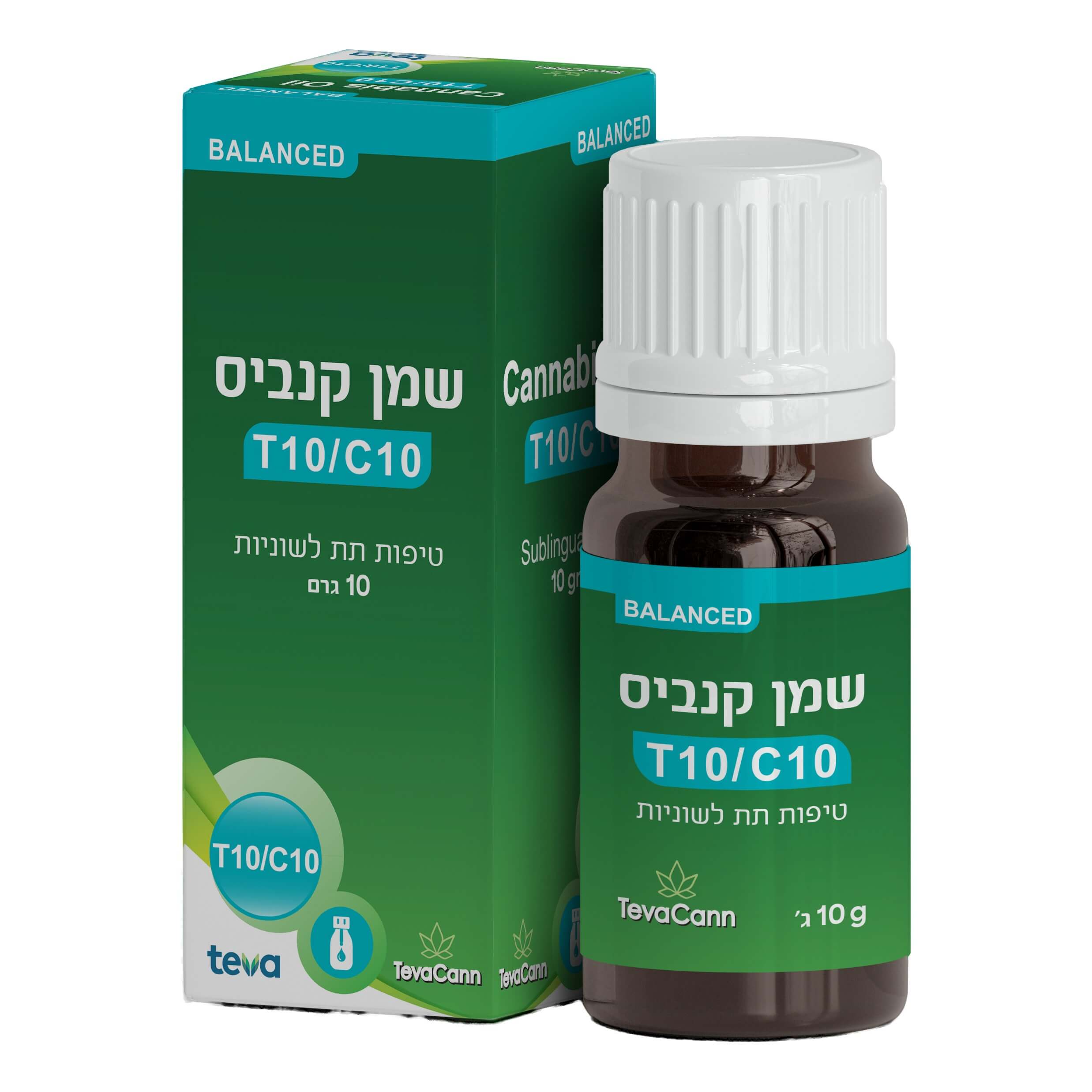 שמן טבעקאן (tevacann oil) – היבריד t10/c10