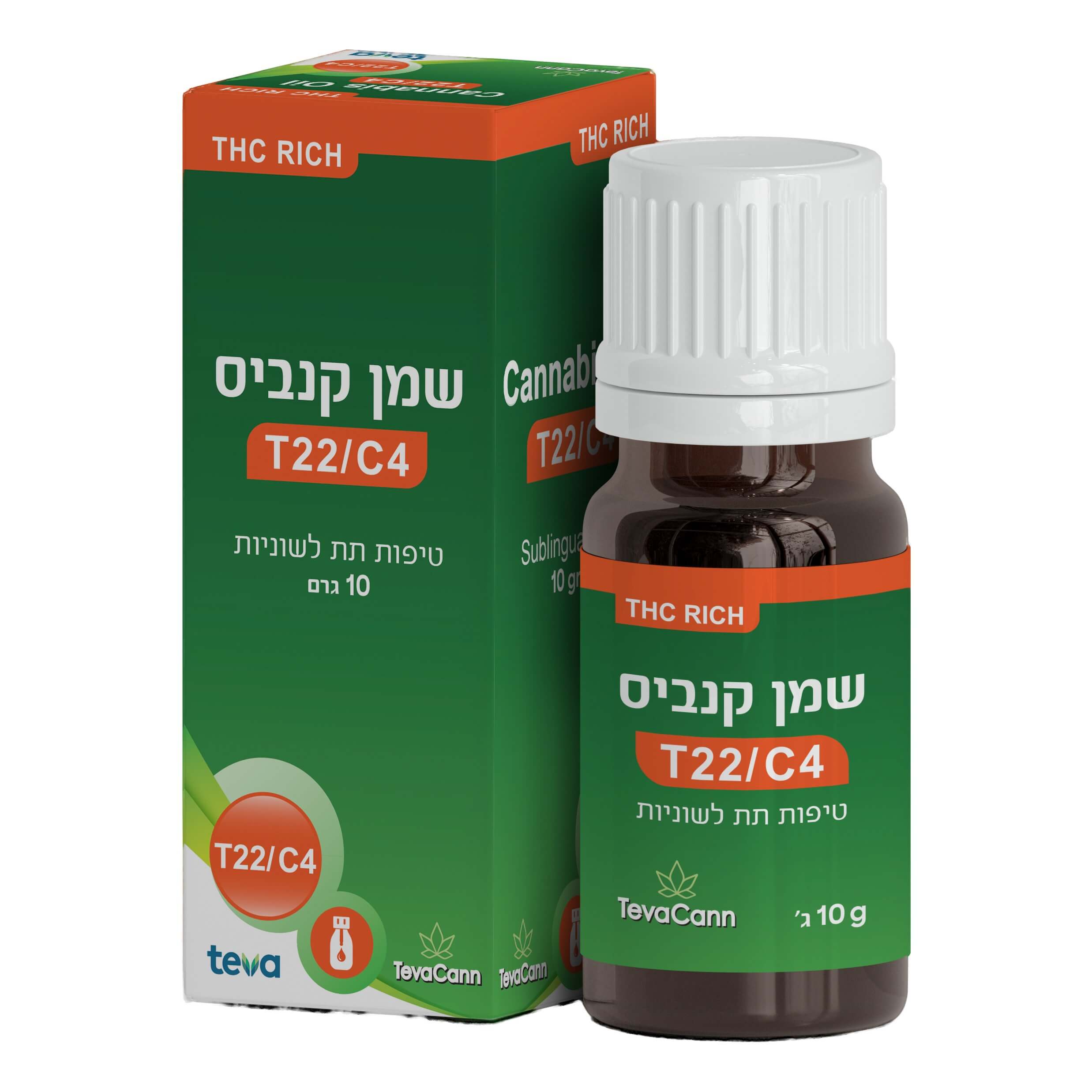 שמן טבעקאן (tevacann oil) – היבריד t22/c4