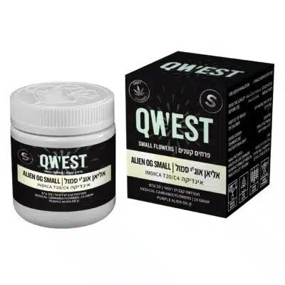 אריזת צנצנת אליאן אוג'י סמול (Alien OG Small) - קווסט (Qwest) - אינדיקה T20/C4