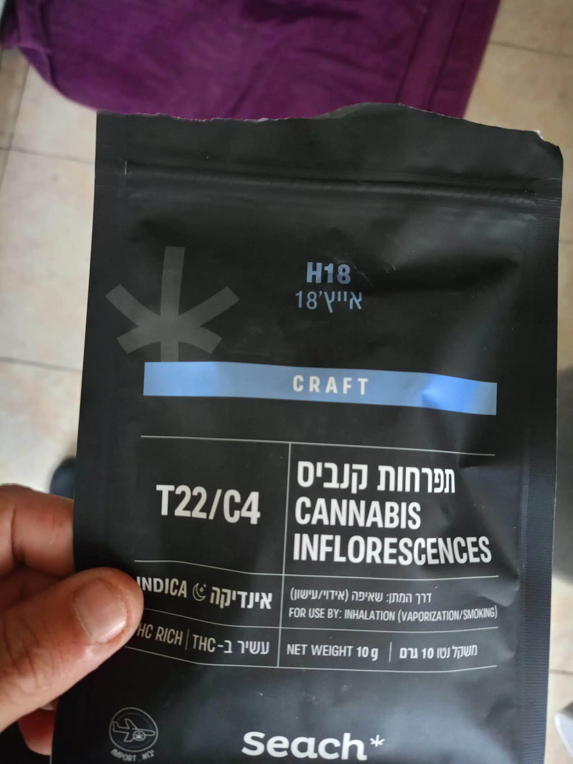 ⁦אייץ'18 (H18) - אינדיקה T22/C4⁩ – תמונה ⁦2⁩