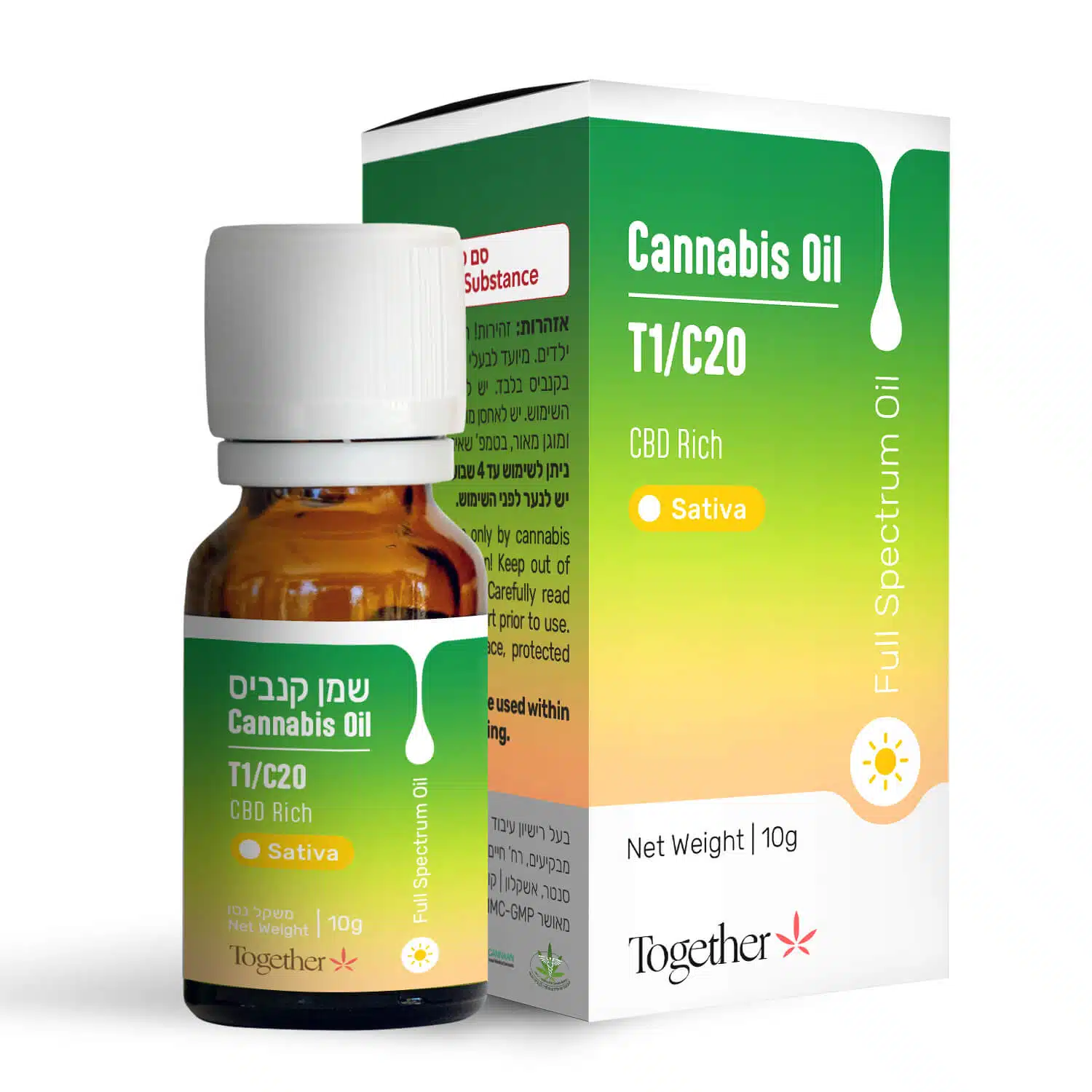 שמן טוגדר סאטיבה t1/c20