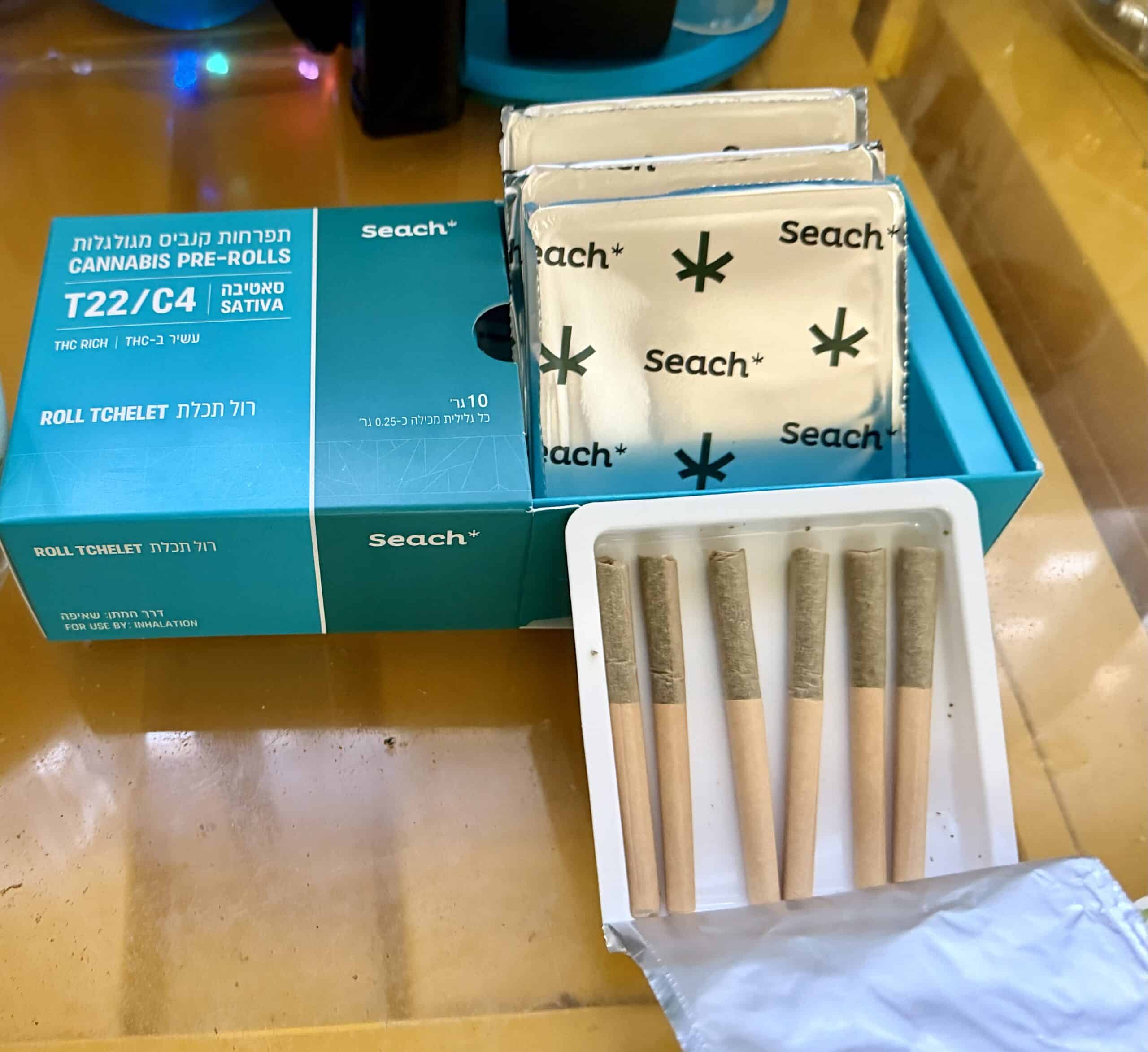 גליליות תכלת רול (tchelet roll) סאטיבה t22/c4