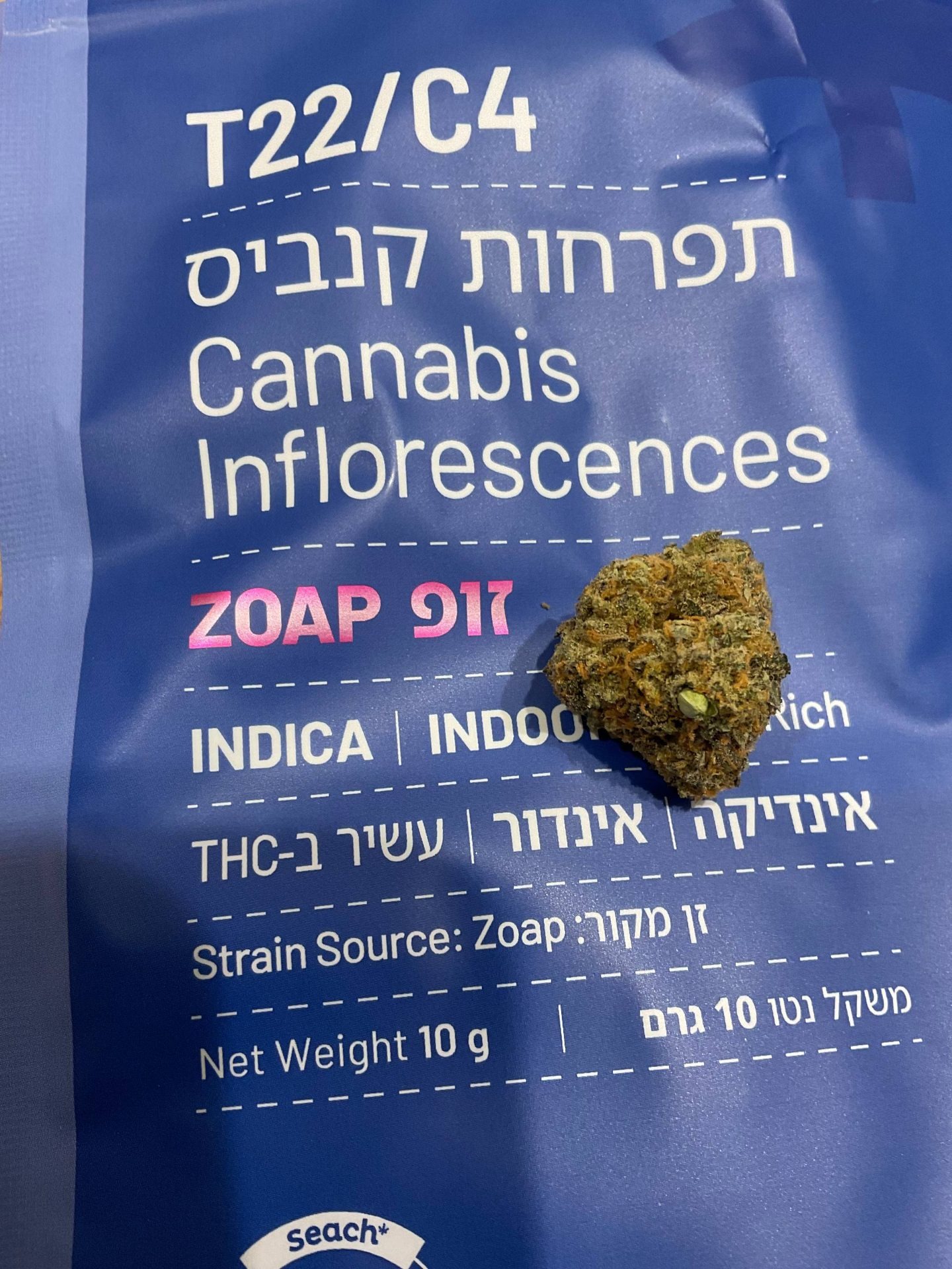 זופ (zoap) אינדיקה t22/c4